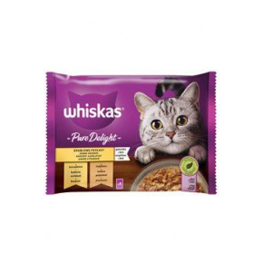 Whiskas kapszula. Pure Delight baromfi zselében 4x85g