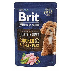 Brit Premium Dog Fillets Gravy Csirke & Zöldborsó 85g Brit Premium Dog Fillets Gravy Csirke & Zöldborsó 85g