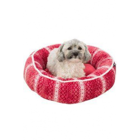 LUMI karácsonyi fehér-piros kerek fekhely 50cm TR 1db