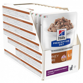 HILLS PD Feline k/d TASAK Pouch Marhahús NEW 12x85 g
