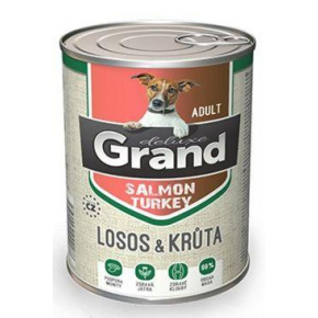 GRAND Cons. deluxe dog lazac és pulyka felnőtt 400g