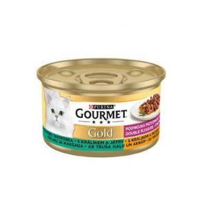 Gourmet Gold hátrányai. macskamenta. kettő.nyúl és máj 85g