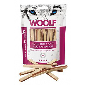 Woolf Dog Duck & Codfish Soft Sandwich HOSSZÚ 100 g Woolf Dog Duck & Codfish Soft Sandwich HOSSZÚ 100 g