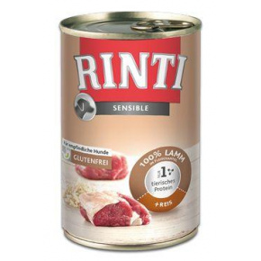 Rinti Dog Sensible bárány+rizs konzerv 400g