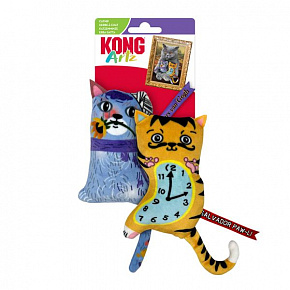 Kong Cat Artz Dali/van Gogh macskamentával 2 db poliészter Kong Cat Artz Dali/van Gogh macskamentával 2 db poliészter