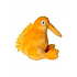 Kutyajáték PLUSH plüss, nyikorgó, narancssárga 16cm Kiwi