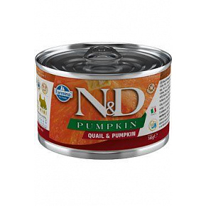 N&D DOG PUMPKIN Adult fürj és sütőtök Mini 140g N&D DOG PUMPKIN Adult fürj és sütőtök Mini 140g