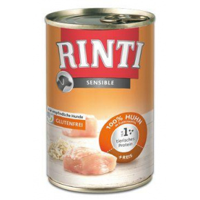 Rinti Dog Sensible csirke + rizs konzerv 400g