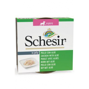 Schesir Dog Cons. Kiskutya csirke/aloe 150g