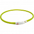 Flash USB világító nyakörv XS-XL 70 cm / 10 mm, zöld