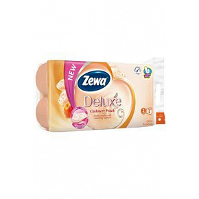 Wc toalettpapír Zewa Deluxe Őszibarack 3 rétegű 8 db