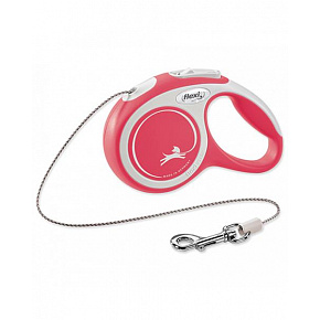 Flexi New Comfort póráz, zsinór M 5 m piros (20 kg-ig)