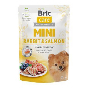 Brit Care Dog Mini nyúl&lazac filé mártásban 85g