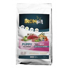 IRONpet Kutya Kölyök Minden Fajta Marhahús 12kg
