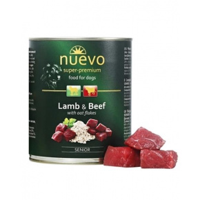 NUEVO dog Senior Bárány & Zabpehely bal. 6 x 400 g-os konzervdoboz