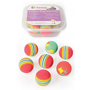 Játék BOX Szivárványos moha labda 4cm /7db Játék BOX Szivárványos moha labda 4cm /7db