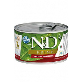 N&D DOG PRIME Puppy csirke és gránátalma Mini 140g