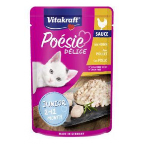 Vitakraft Cat Poésie DéliSauce pocket junior csirke 85g