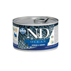 N&D DOG OCEAN Adult Hering & Garnélarák Mini 140g