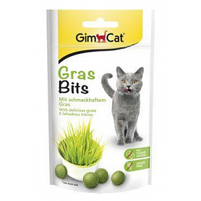 GimCat Gras Bits tabletták macskafűvel 40g