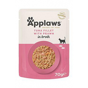 Applaws Cat tasak Felnőtt Broth tonhal garnélával 70g