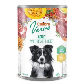 Calibra Dog Verve konz.GF Adult Wildboar&Beef 400g 400g