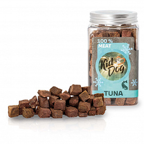 KIDDOG Super Premium 100% fagyasztva szárított TUNA KOCKÁK - tiszta tonhalhús, fagyasztva szárítva 75 g