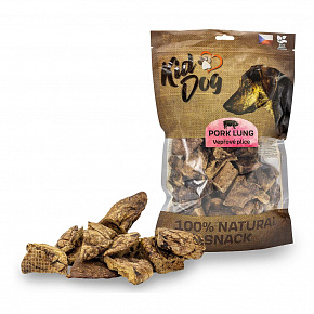 KIDDOG 100% Természetes Snack, sertés tüdő 4 - 6 cm / 200 g