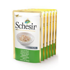 Schesir Cat Pocket Adult Monoprot. csirkefilé 6x85g