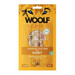 WOOLF Earth temetkezés. NooHide M Flat Bar Nyúl 90g