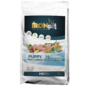 IRONpet Kutya Kölyök Mini&Közepes Pulyka 12kg