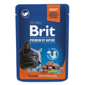 Brit Premium Cat pocket Salmon for Sterilizált 100g