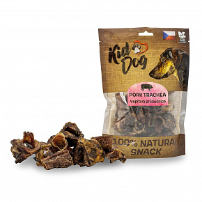KIDDOG 100% Természetes Snack, sertés szeletelt légcső 4 - 5 cm / 200 g