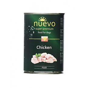 NUEVO dog Adult Chicken bal. 6 x 400 g-os konzervdoboz