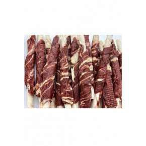 Bárányhússal és tőkehallal bevont bivalybot 100g Bárányhússal és tőkehallal bevont bivalybot 100g