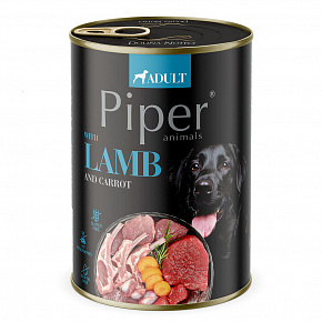 NEW PIPER bárányhússal és sárgarépával, kutyakonzerv 400 g
