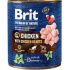 Brit Premium by Nature kutya csirke szívvel 6 x 800 g-os konzervdobozban