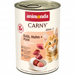 ANIMONDA konzerv CARNY Cica - borjúhús + csirke + pulyka 400g