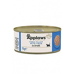 Applaws Cat konz. Adult Broth tonhal rákkal 70g
