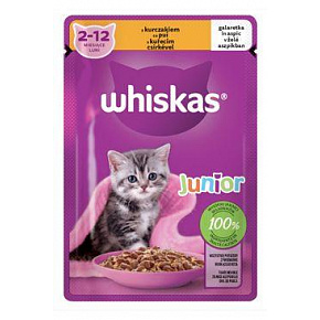 Whiskas tasak Core Junior csirke zselében 85g
