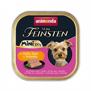ANIMONDA pate Vom Feinsten MINI - csirke, liba, petrezselyem kutyáknak 100 g ANIMONDA pate Vom Feinsten MINI - csirke, liba, petrezselyem kutyáknak 100 g