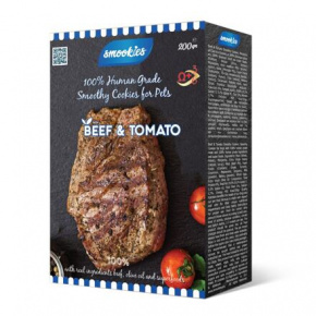 SMOOKIES Premium BEEF - marhahús keksz 100% emberi minőségű, 200g