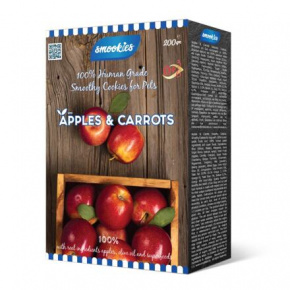 SMOOKIES Premium APPLE - almás keksz 100% humán minőségű, 200g