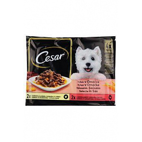 Cesar Selection tasak válogatás szószban 4x100g