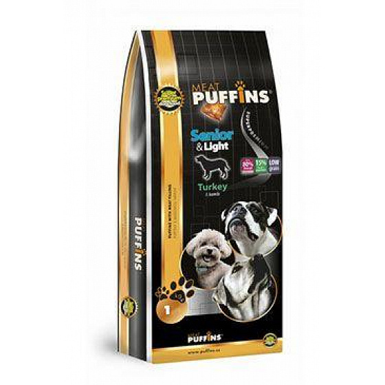 Puffins Dog Senior&Light Pulyka 1kg