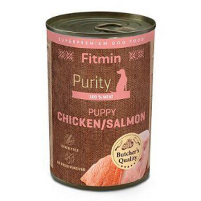 Fitmin dog Purity konzervdoboz PUPPY salm&chicken 400g