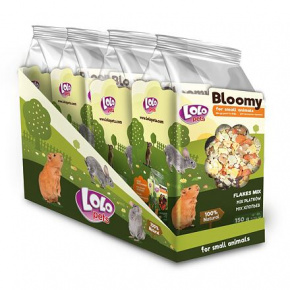 LOLOPets BLOOMY pelyhek keveréke rágcsálóknak 150 g