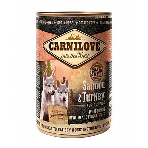 Carnilove kutya WM Pupies lazac és pulyka 6 x 400 g-os konzervdobozban