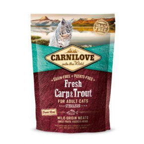 Carnilove Macska Friss Ponty & Pisztráng Sterilizált Felnőtt 400g