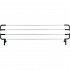 Felső rács a #13201 univerzális rácshoz, 92 × 27 × 4 cm, világosszürke/ezüst